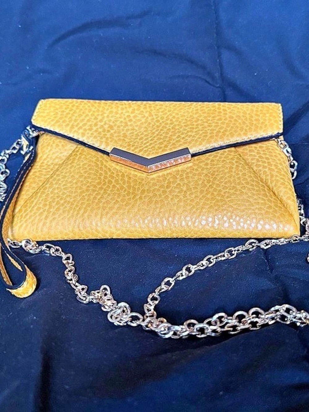 Urban Expressions Yellow Chain Crossbody Bag